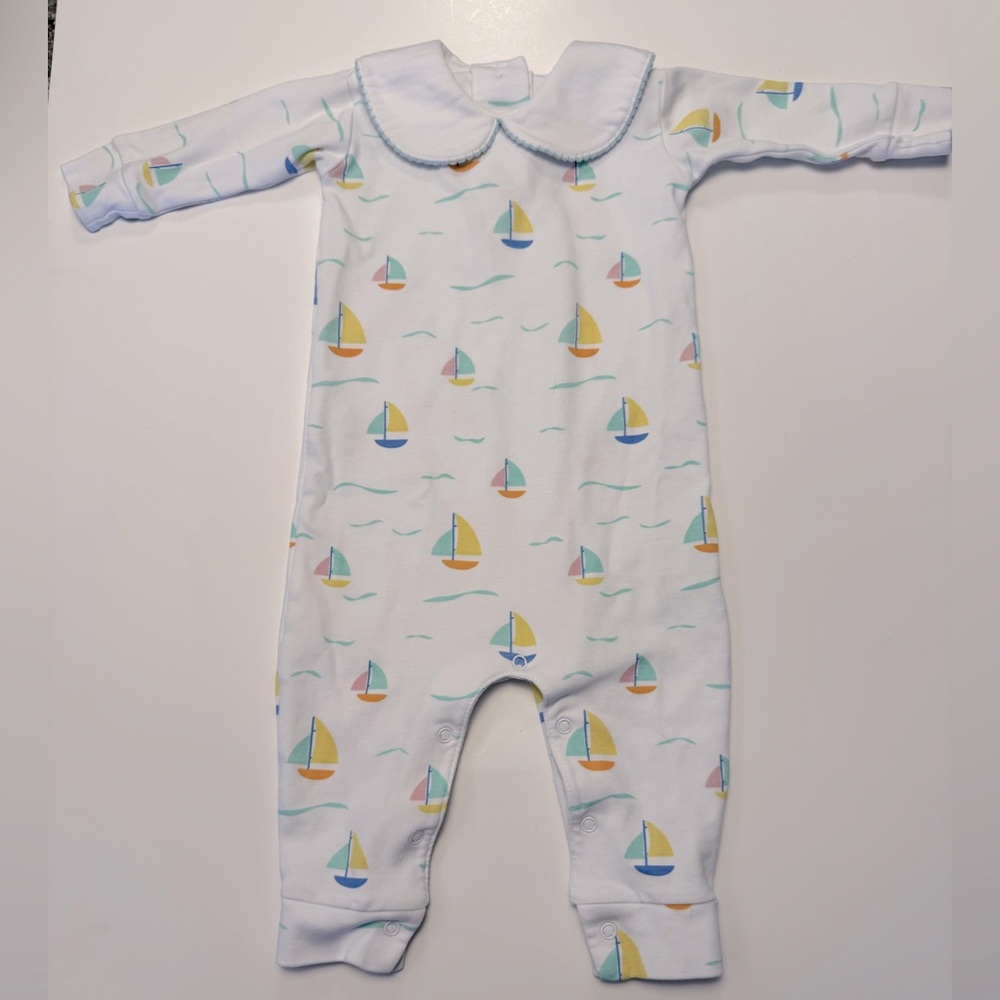 Little English Sailboat Playsuit, 3M